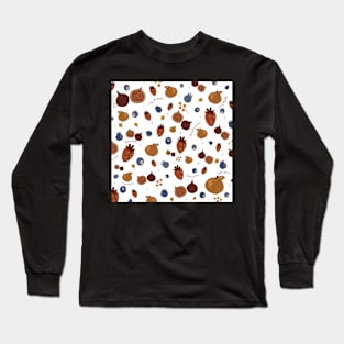 Fruit pattern (white) Long Sleeve T-Shirt